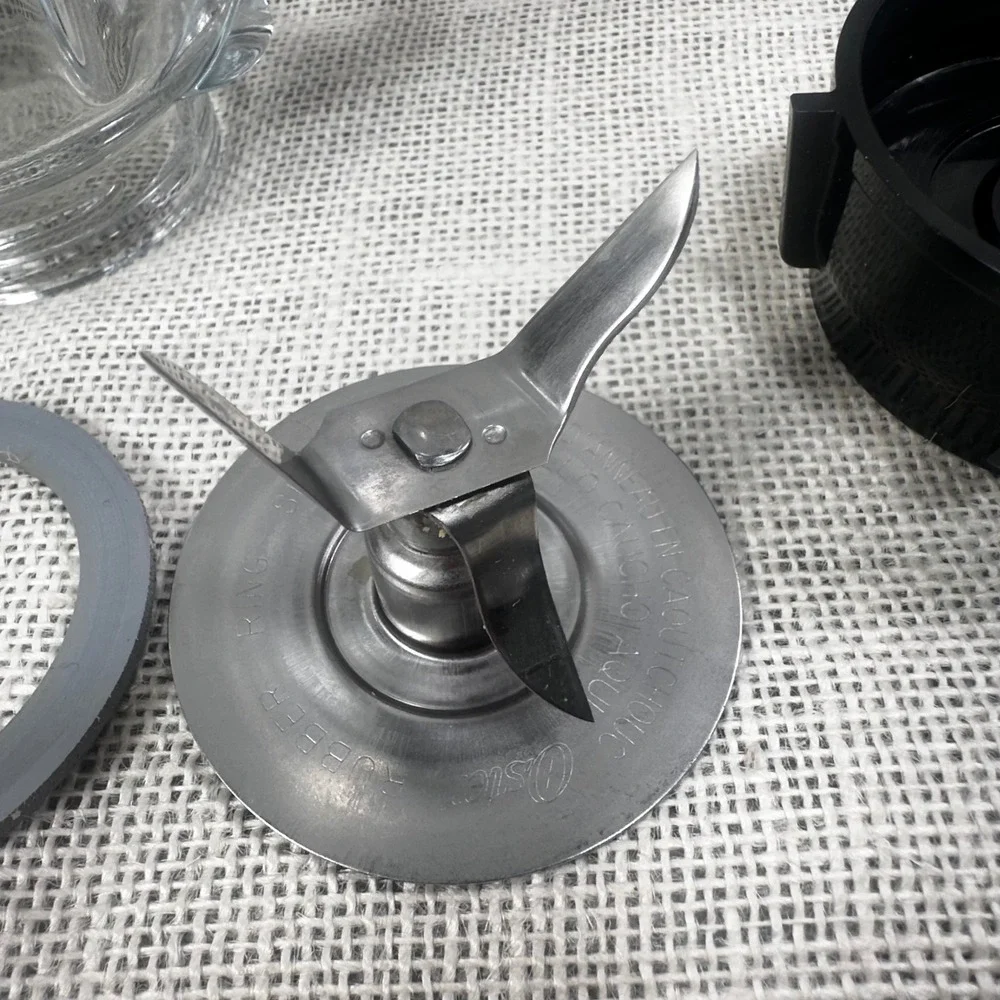 Oster Blender Replacement Glass Jar Complete Lid Blade Base Cap 6 Cup Pitcher